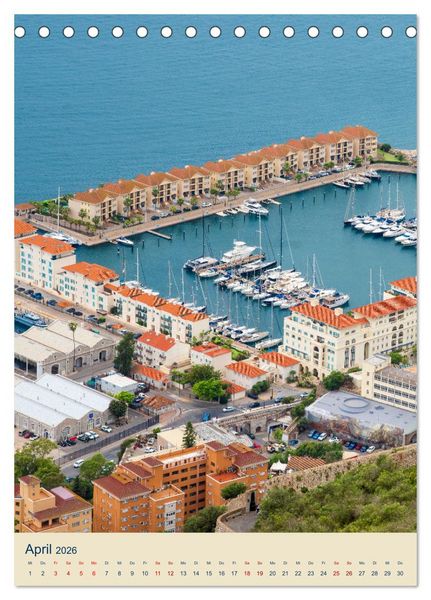 Produktbild: Gibraltar - Die Heimat der Berberaffen auf dem Rock (Tischkalender 2026 DIN A5 hoch), CALVENDO Monatskalender