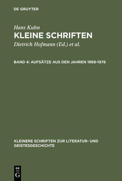 Produktbild: Aufs&auml;tze aus den Jahren 1968-1976