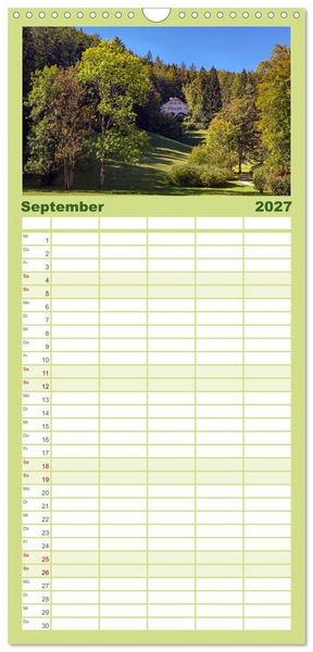 Produktbild: Familienplaner 2027 - Mittenwald - Perle des Werdenfelser Landes mit 5 Spalten (Wandkalender, 21 x 45 cm) CALVENDO