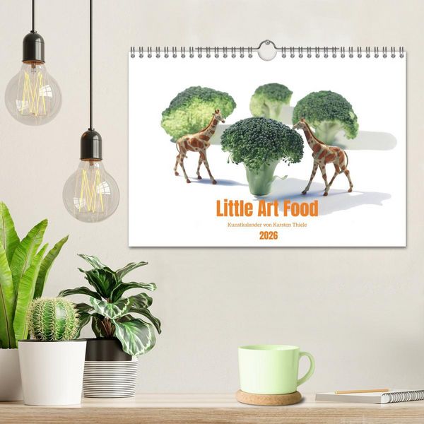 Produktbild: Little Art Food Kunstkalender (Wandkalender 2026 DIN A4 quer), CALVENDO Monatskalender