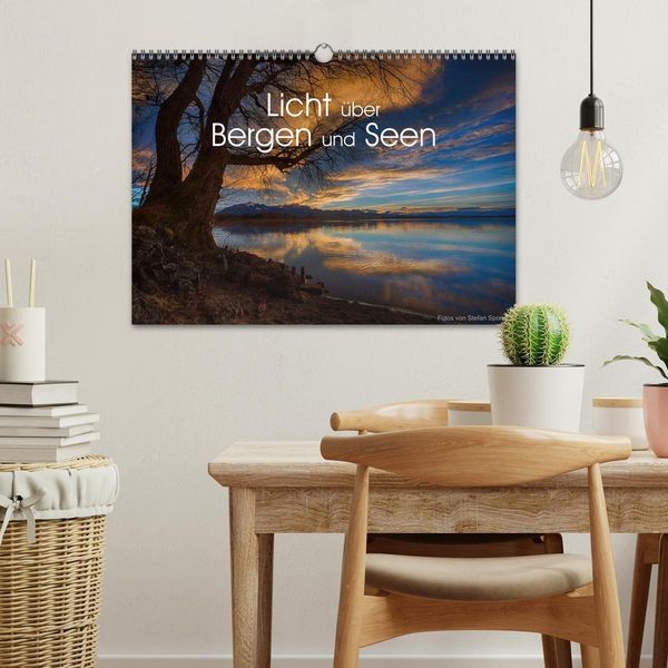 Produktbild: Licht &uuml;ber Bergen und Seen (Wandkalender 2026 DIN A3 quer), CALVENDO Monatskalender
