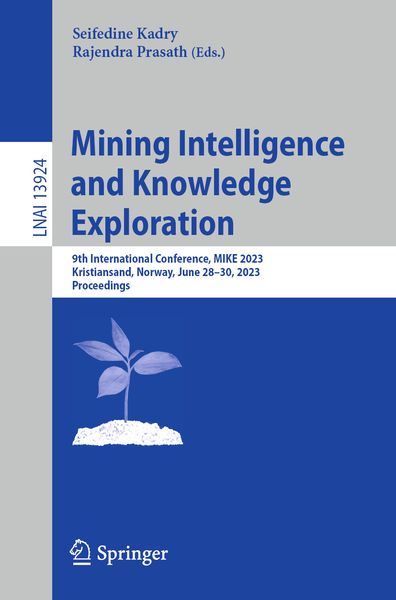 Produktbild: Mining Intelligence and Knowledge Exploration
