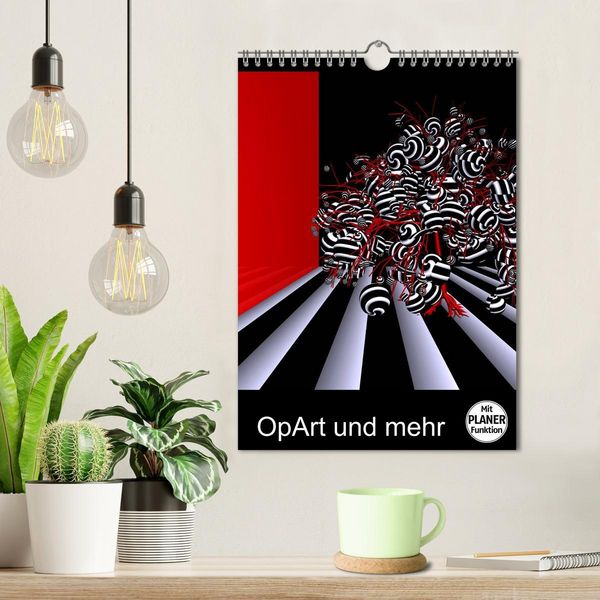 Produktbild: OpArt und mehr (Wandkalender 2026 DIN A4 hoch), CALVENDO Monatskalender