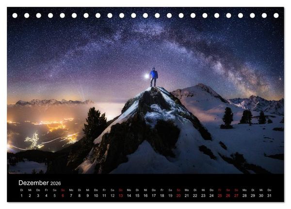 Produktbild: Sternensucher - Landschaft unter Sternen (Tischkalender 2026 DIN A5 quer), CALVENDO Monatskalender