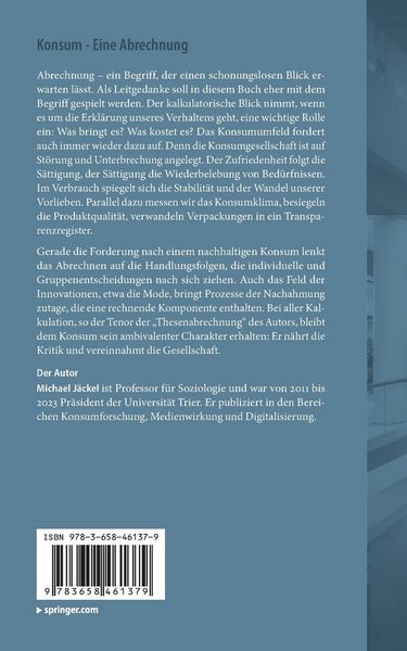 Produktbild: Konsum - Eine Abrechnung