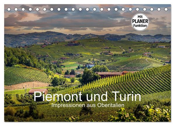 Produktbild: Piemont und Turin (Tischkalender 2026 DIN A5 quer), CALVENDO Monatskalender