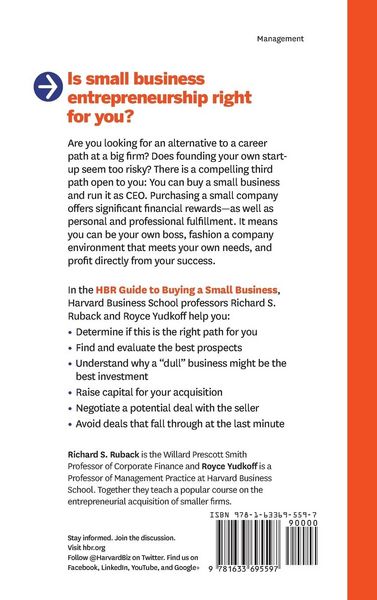 Produktbild: HBR Guide to Buying a Small Business