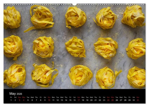 Produktbild: PASTA (High Quality Premium Wall Calendar 2026 DIN A2 landscape),CALVENDO 12 Month Wall Calendar