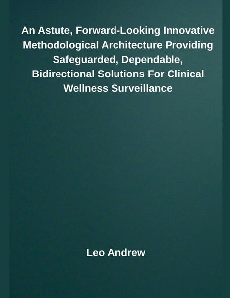 Produktbild: An Astute, Forward-Looking Innovative Methodological Architecture Providing Safeguarded, Dependable, Bidirectional Solutions For Clinical Wellness Sur