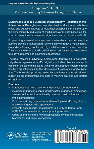 Produktbild: Multilinear Subspace Learning