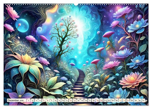 Produktbild: Zauberhafte farbenfrohe Bl&uuml;tenwelt (Wandkalender 2026 DIN A2 quer), CALVENDO Monatskalender