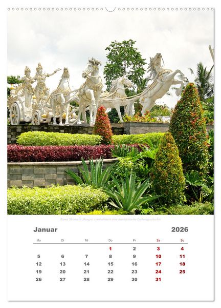 Produktbild: Reiseimpressionen durch Bali (hochwertiger Premium Wandkalender 2026 DIN A2 hoch), Kunstdruck in Hochglanz