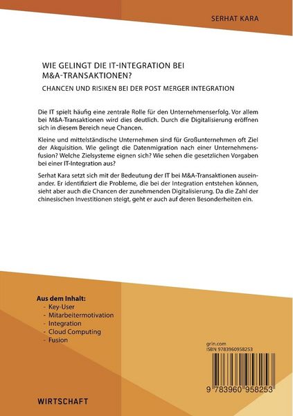 Produktbild: Wie gelingt die IT-Integration bei M&A-Transaktionen? Chancen und Risiken bei der Post Merger Integration
