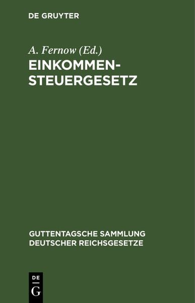 Produktbild: Einkommensteuergesetz