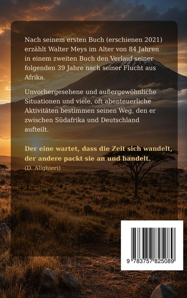 Produktbild: Mein weiteres Leben zwischen zwei Kontinenten