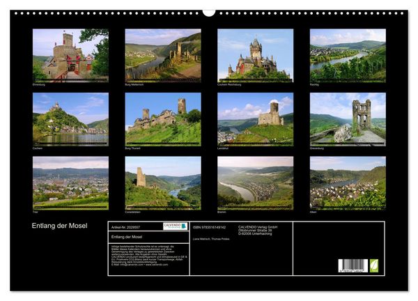 Produktbild: Entlang der Mosel (Wandkalender 2026 DIN A2 quer), CALVENDO Monatskalender