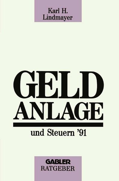 Produktbild: Geldanlage und Steuern '91