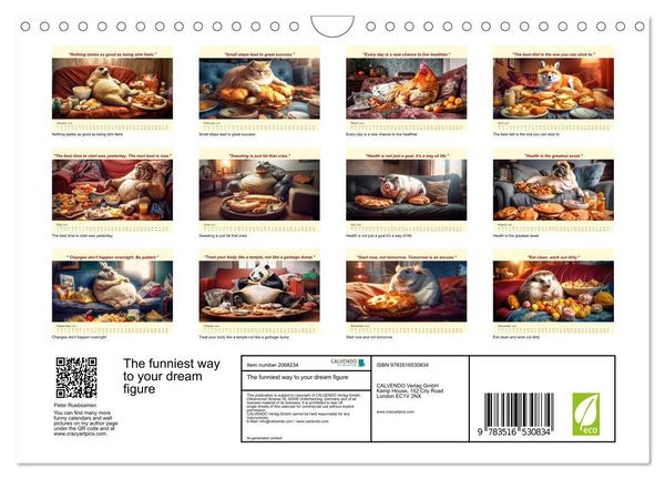 Produktbild: The funniest way to your dream figure (Wall Calendar 2026 DIN A4 landscape), CALVENDO 12 Month Wall Calendar