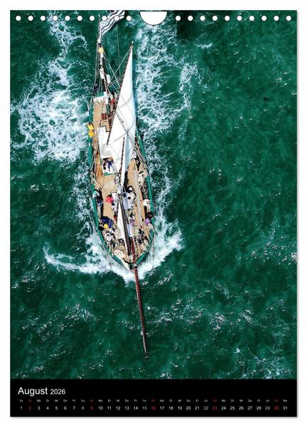 Produktbild: Segelschiffe von damals (Wandkalender 2026 DIN A4 hoch), CALVENDO Monatskalender
