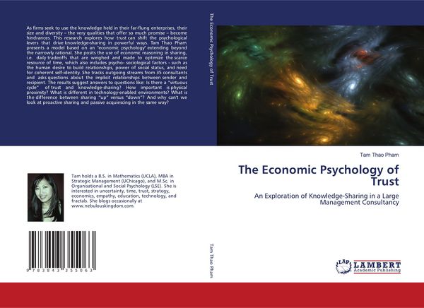 Produktbild: The Economic Psychology of Trust