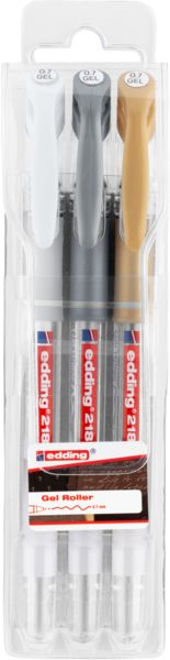 Produktbild: Edding Gelroller 2185 metallic 3er Set