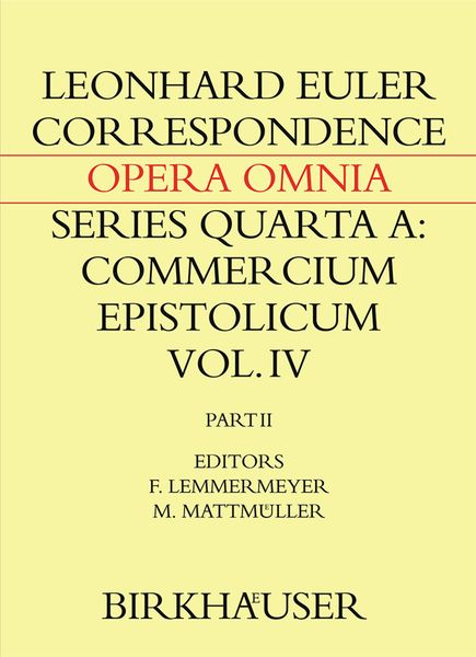 Produktbild: Correspondence of Leonhard Euler with Christian Goldbach