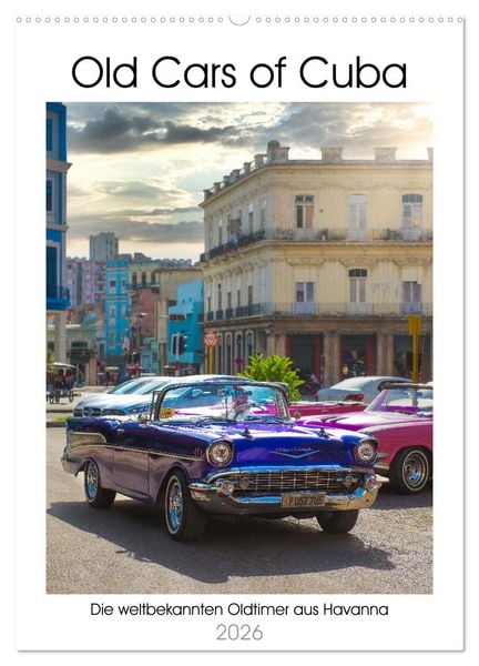 Produktbild: Old Cars of Cuba (Wandkalender 2026 DIN A2 hoch), CALVENDO Monatskalender