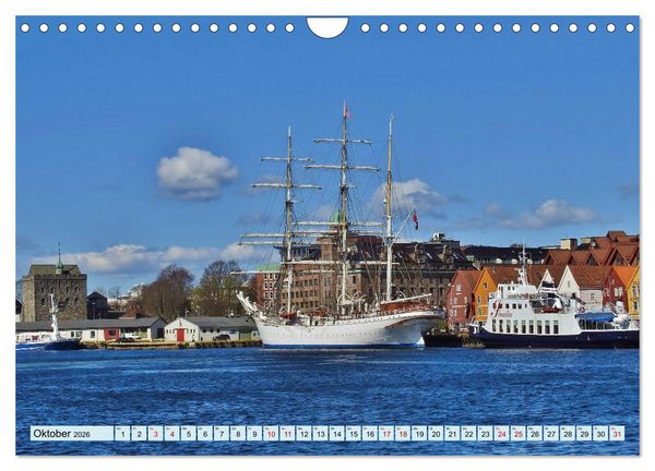 Produktbild: Wundersch&ouml;nes Bergen. Norwegens Tor zum Fjordland (Wandkalender 2026 DIN A4 quer), CALVENDO Monatskalender