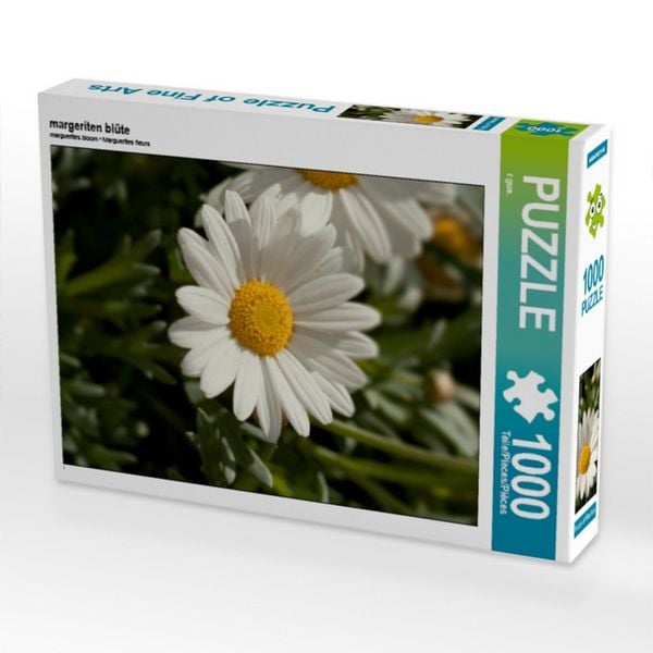 Produktbild: CALVENDO Puzzle margeriten bl&uuml;te | 1000 Teile Lege-Gr&ouml;&szlig;e 64x48cm Foto-Puzzle f&uuml;r gl&uuml;ckliche Stunden