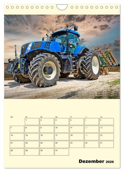 Produktbild: Traktor Giganten (Wandkalender 2026 DIN A4 hoch), CALVENDO Monatskalender