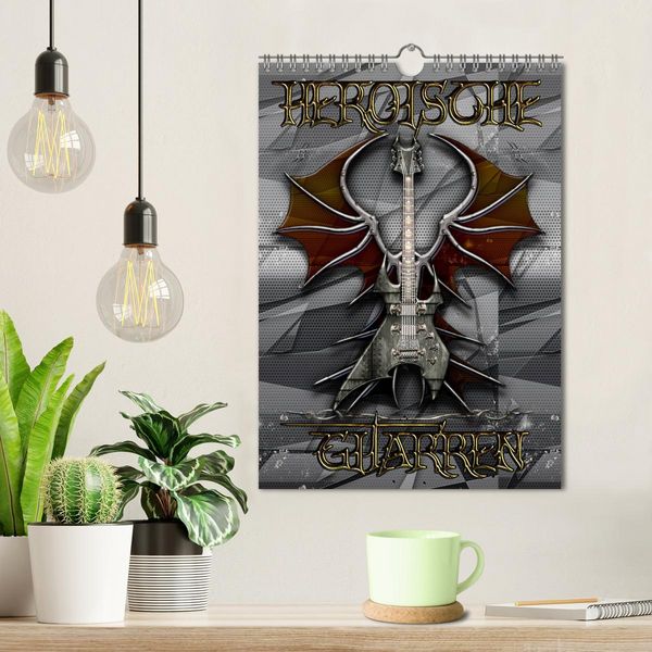 Produktbild: Heroische Gitarren (Wandkalender 2026 DIN A4 hoch), CALVENDO Monatskalender