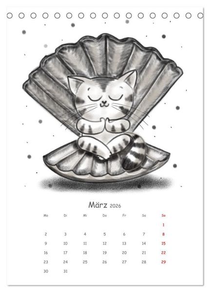 Produktbild: LEOPOLD DER DRITTE - Ein unglaublich liebenswerter Kater (Tischkalender 2026 DIN A5 hoch), CALVENDO Monatskalender