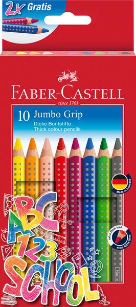 Produktbild: Faber-Castell Buntstifte Jumbo Grip, 10er Set