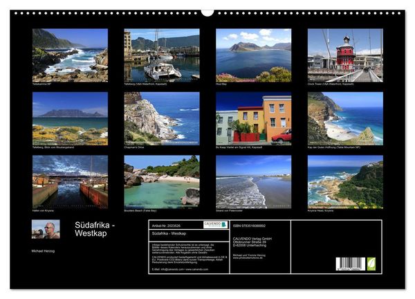 Produktbild: S&uuml;dafrika - Westkap (Wandkalender 2026 DIN A2 quer), CALVENDO Monatskalender