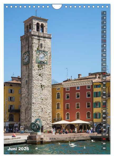 Produktbild: IDYLLISCHER GARDASEE Riva del Garda und Torbole (Wandkalender 2026 DIN A4 hoch), CALVENDO Monatskalender