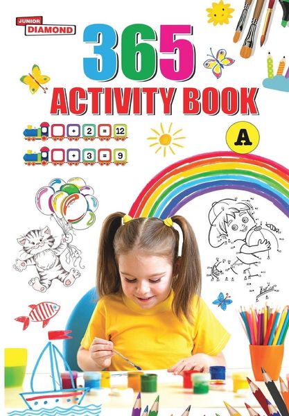 Produktbild: 365 Activity Book for Kids | Match the Pair, Find the Difference, Puzzles, Crosswords, Join the Dots , Colouring, Drawing and Brain Teasers