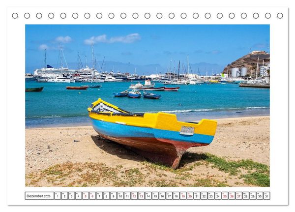Produktbild: Mindelo - malerisches Reiseziel (Tischkalender 2026 DIN A5 quer), CALVENDO Monatskalender