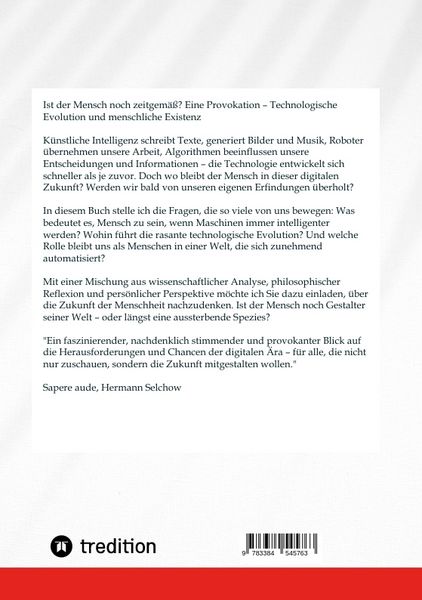 Produktbild: Ist der Mensch noch zeitgem&auml;&szlig;? Eine Provokation