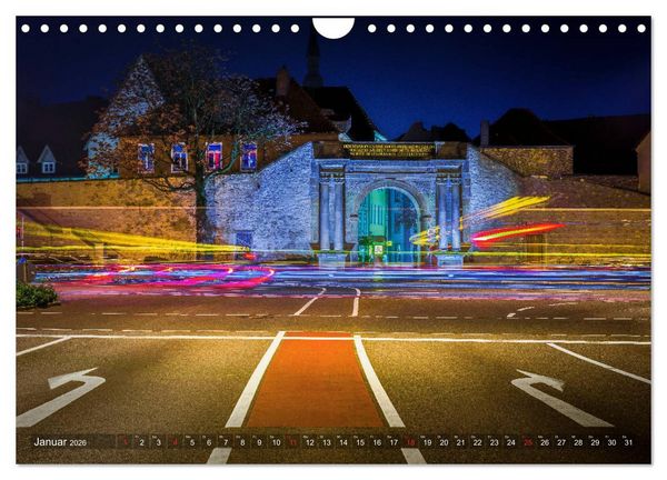Produktbild: Osnabr&uuml;ck f&uuml;r Nachtschw&auml;rmer (Wandkalender 2026 DIN A4 quer), CALVENDO Monatskalender