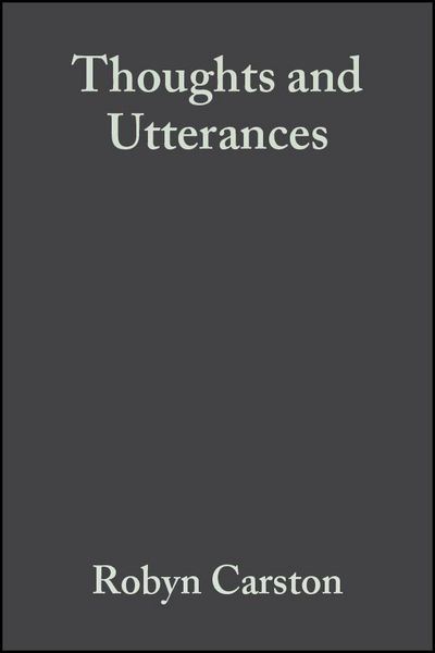 Produktbild: Thoughts and Utterances