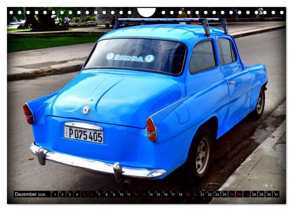 Produktbild: SKODA HITS - Oldtimer der CSSR in Kuba (Wandkalender 2026 DIN A4 quer), CALVENDO Monatskalender