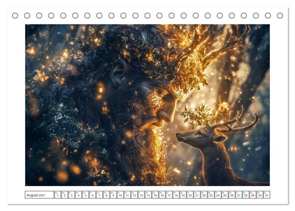 Produktbild: Die G&ouml;tter des Nordens (Tischkalender 2027 DIN A5 quer), CALVENDO Monatskalender