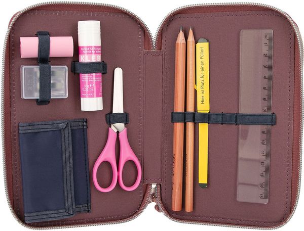 Produktbild: Miss Melody 3 Fach Federtasche Mit Stepp NIGHT HORSES