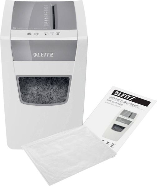 Produktbild: LEITZ&reg; Aktenvernichter IQ Slim Home Office, Partikelschnitt 4 x 28 mm