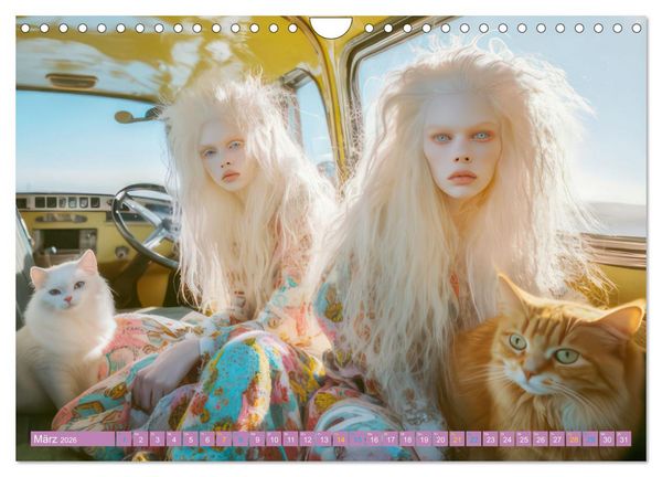Produktbild: Albino Frauen - Kunstvolle Werke (Wandkalender 2026 DIN A4 quer), CALVENDO Monatskalender