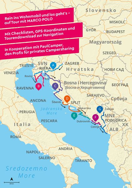 Produktbild: MARCO POLO Camper Guide Kroatien & Montenegro