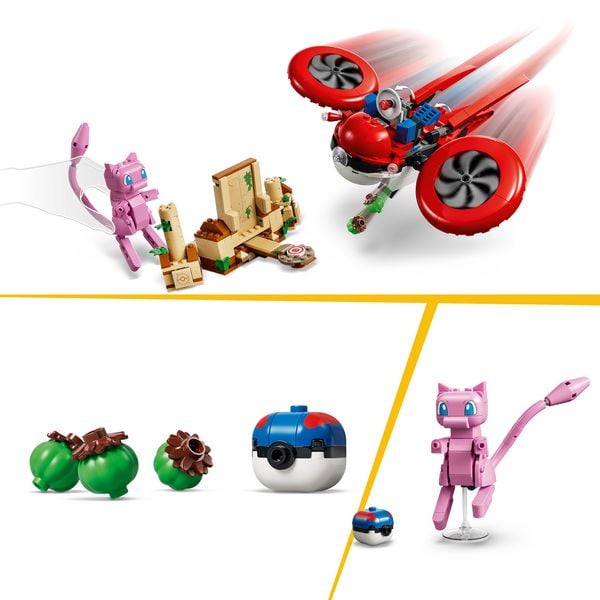Produktbild: LEGO Pok&eacute;mon SMART Play: Drohnensuche nach einem Mysteri&ouml;sen Mew kompatibles Set 72161