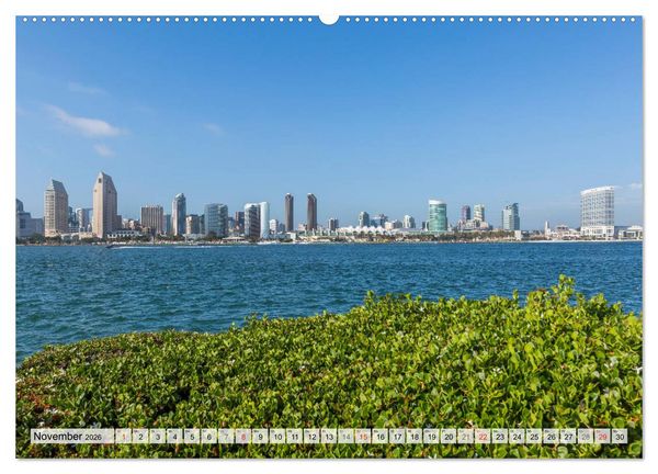 Produktbild: SAN DIEGO Idylle und urbane Impressionen (Wandkalender 2026 DIN A2 quer), CALVENDO Monatskalender