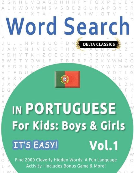 Word Search in Portuguese For Kids, Taschenbuch von Best Activity Books, Linguas Classics, 9798349005138