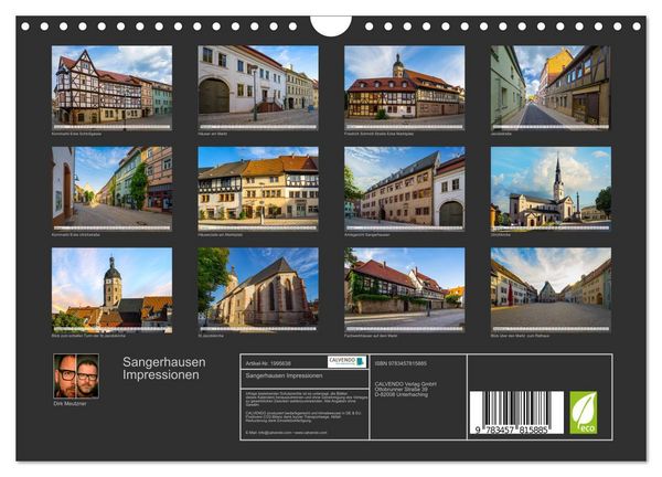 Produktbild: Sangerhausen Impressionen (Wandkalender 2026 DIN A4 quer), CALVENDO Monatskalender